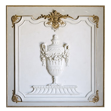 REF : B36 LOUIS XVI BOISERIE WITH URN WHITE AND GOLD