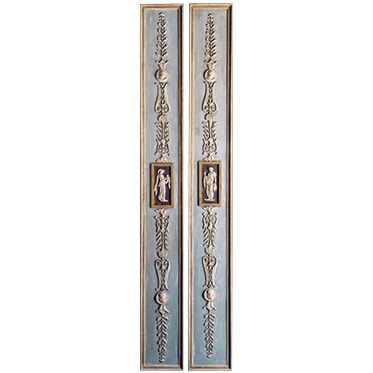 REF : PIL 1 EMPIRE INTAGLIOS PILASTER BLUE, WHITE AND GOLD